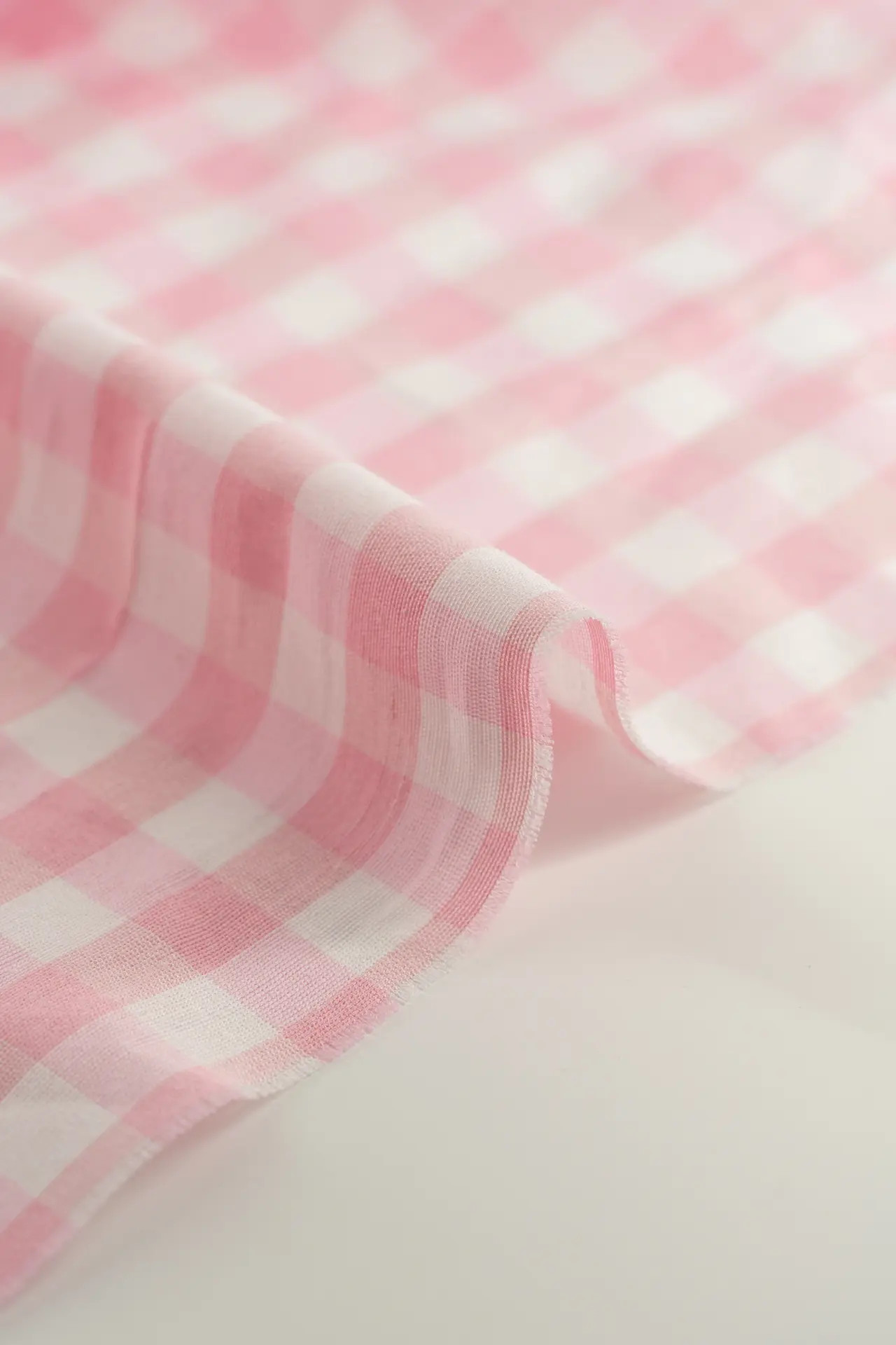 Vichy cortinas mediano rosa - Image 3