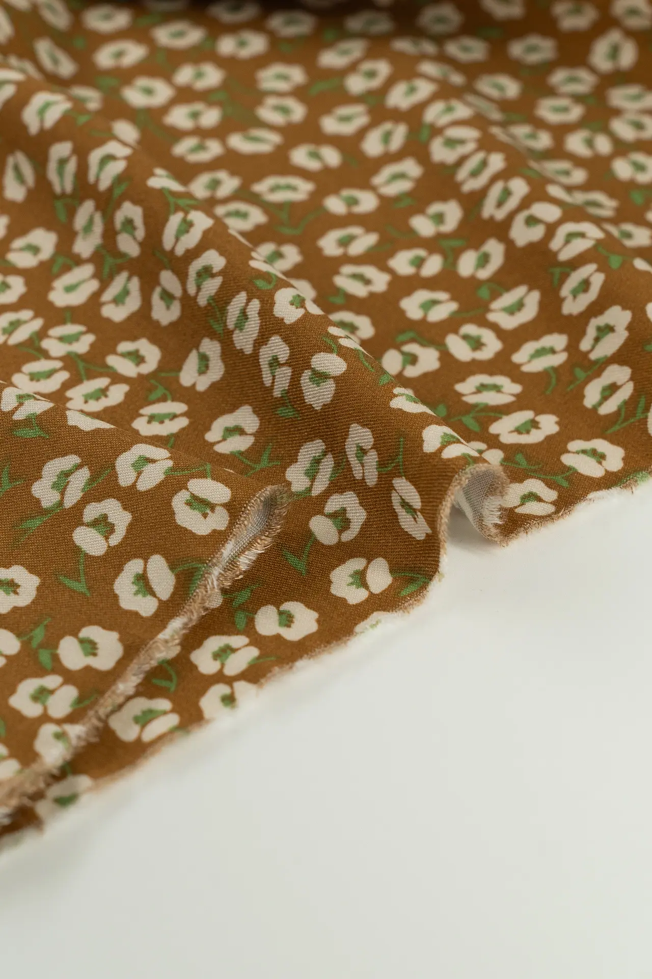 Viscosa estampada mostaza - Image 3